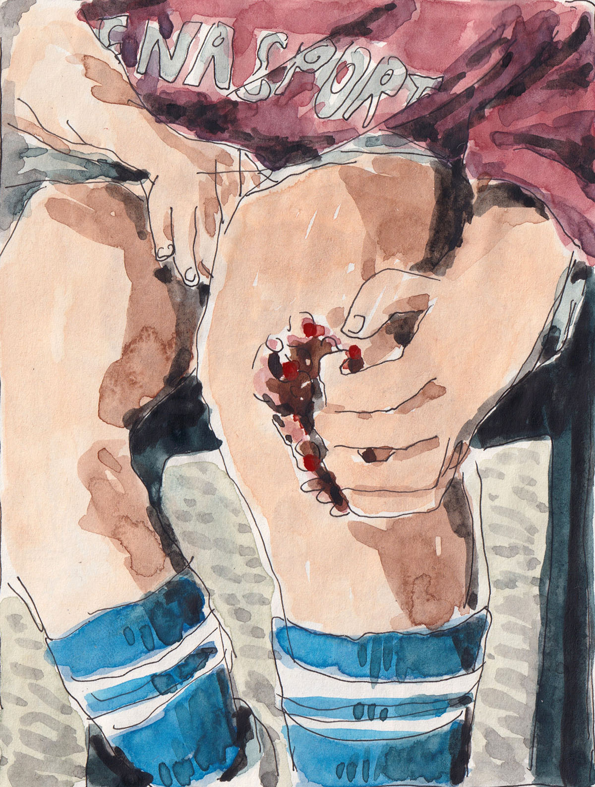 Emma toglie via le croste